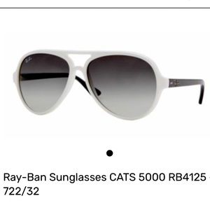 RAY-BANS | White sunglasses | CATS 5000 RB 4125